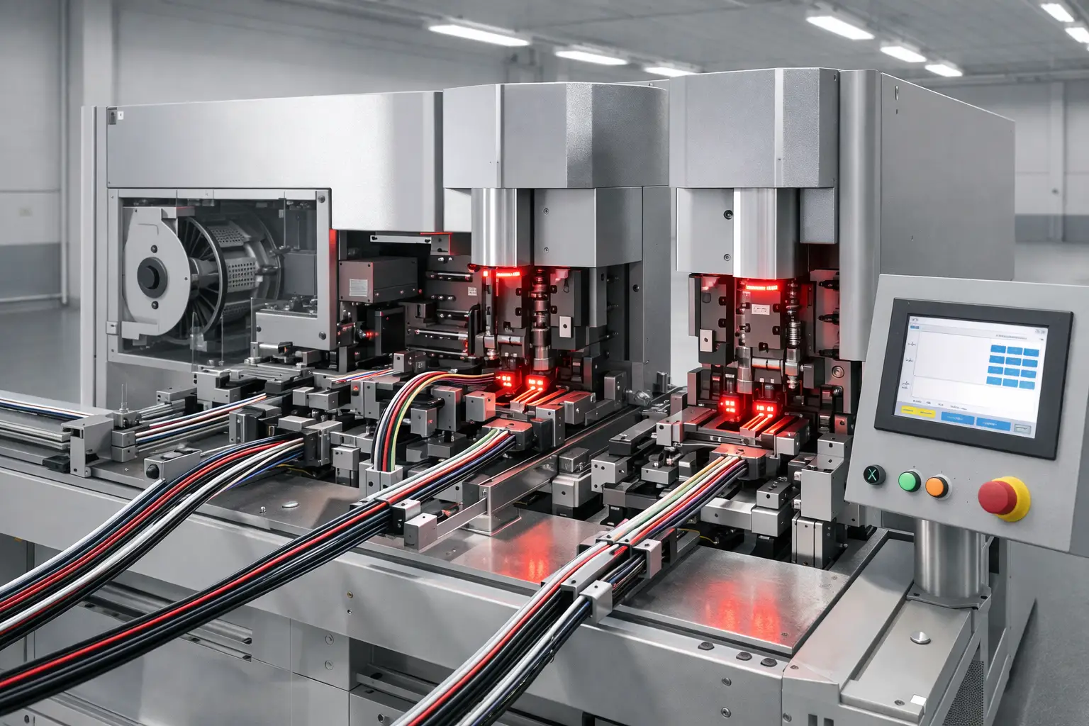 Automatic Cutting and Double Crimping Machines